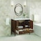 James Martin Vanities 36'' Vanity, Mid Century Walnut w/ 3 CM Arctic Fall Solid Surface Top 485-V36-WLT-3AF - alternate 6